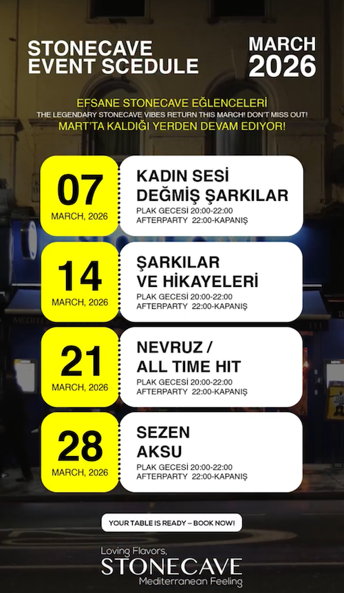 Stone Cave Tas Magara Dalston March Program Copy