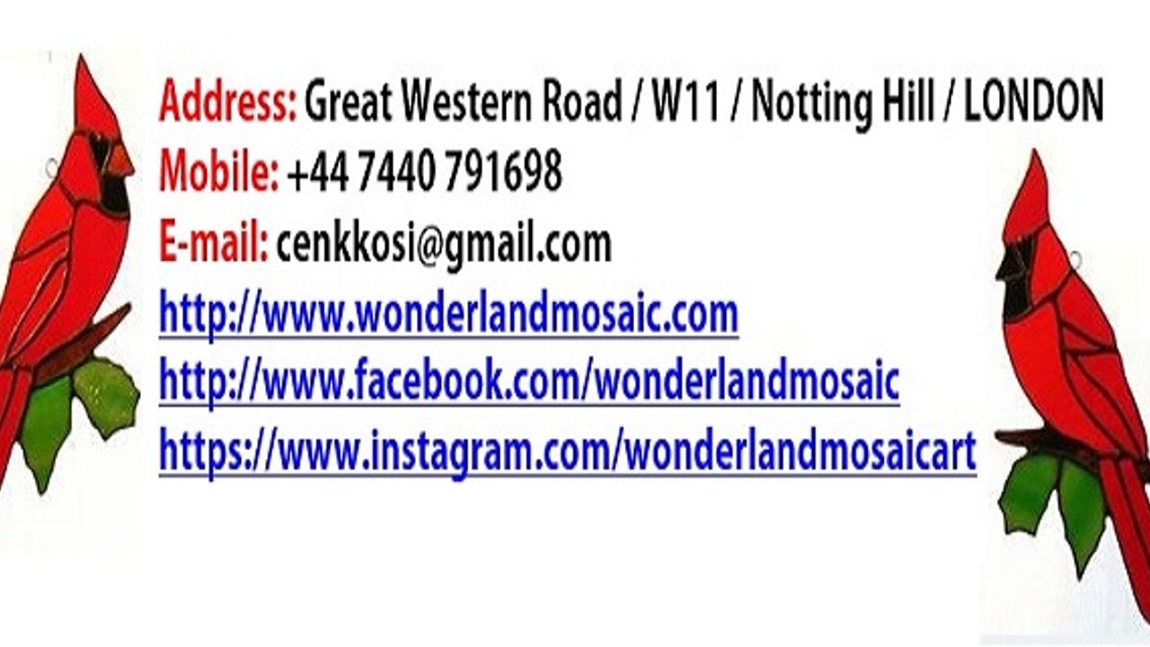 Londra'da Wonderland Glass Mosaic and Art Design