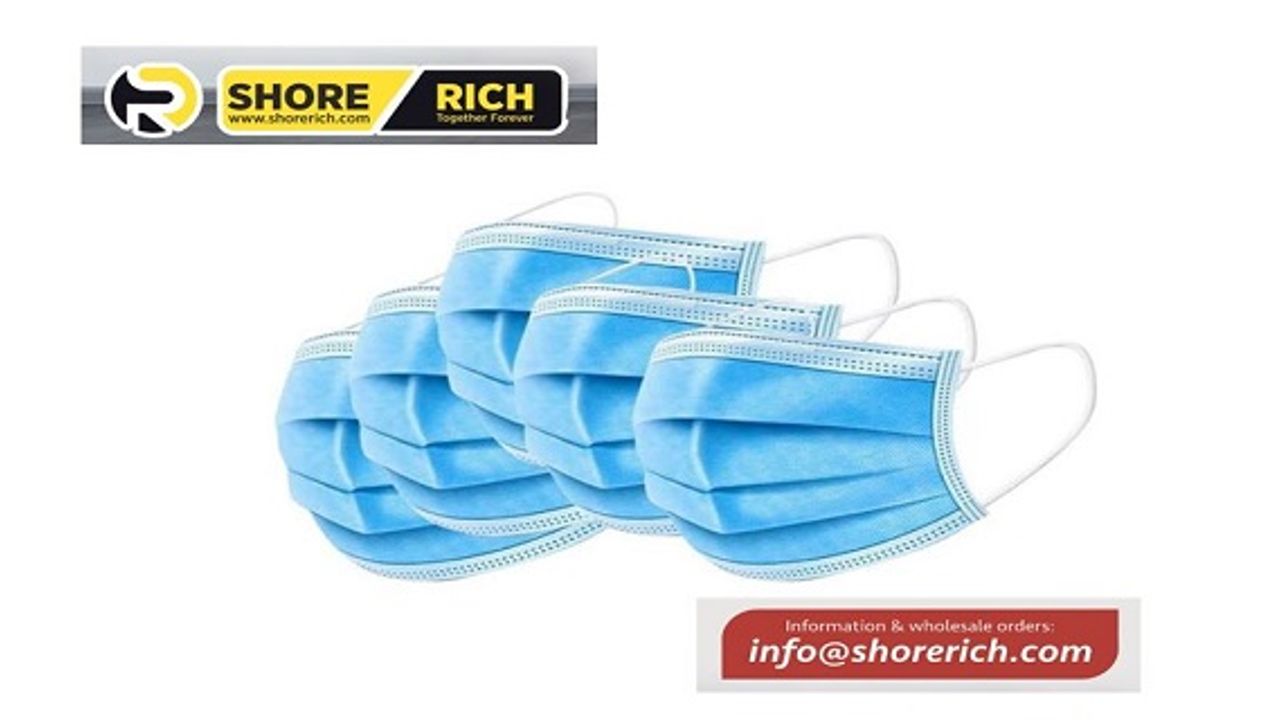 Tek kullanımlık, filtreli 3 katlı cerrahi maskeler