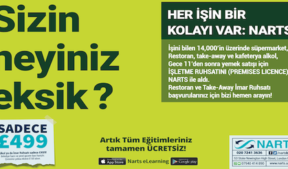 Gıda sektöründe tüm ruhsatlar Narts ile alınır