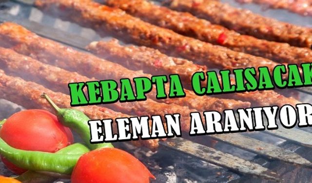 Kebab pizza dükkanında çalışacak şef yada kebap dükkanı konusunda tecrübeli eleman aranıyor.