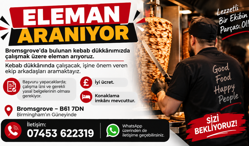ELEMAN ARANIYOR – BROMSGROVE